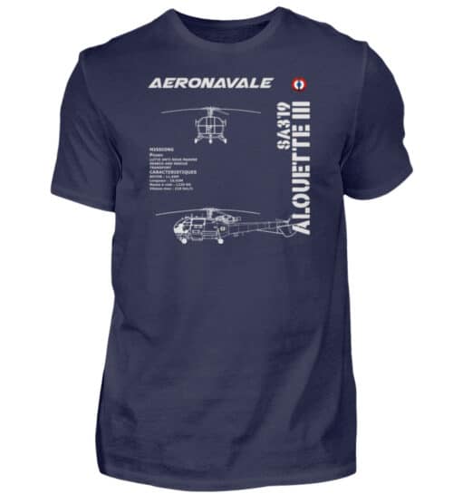 AERONAVALE ALOUETTE III - Men Basic Shirt-198