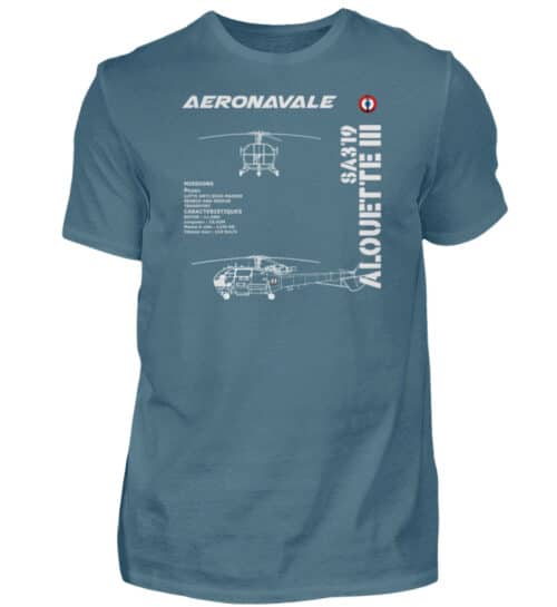 AERONAVALE ALOUETTE III - Men Basic Shirt-1230