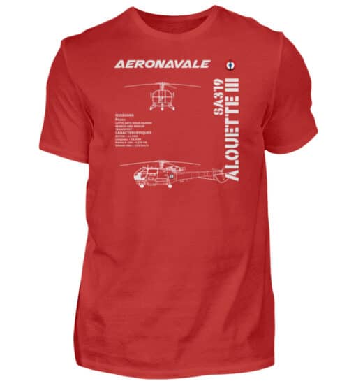 AERONAVALE ALOUETTE III - Men Basic Shirt-4
