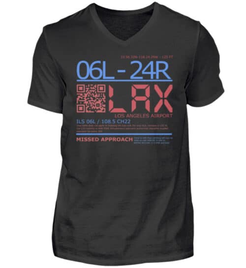 Los Angeles Airport 2 - V-Neck Shirt for Men-16