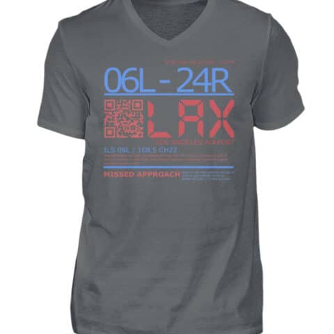 Los Angeles Airport 2 - V-Neck Shirt for Men-70
