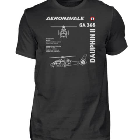 AERONAVALE DAUPHIN II - Men Basic Shirt-16