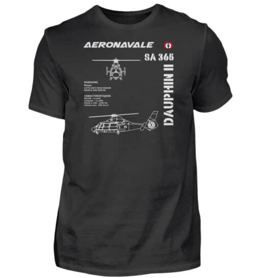 AERONAVALE DAUPHIN II - Men Basic Shirt-16