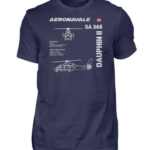 AERONAVALE DAUPHIN II - Men Basic Shirt-198