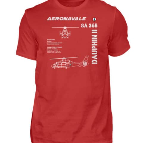 AERONAVALE DAUPHIN II - Men Basic Shirt-4