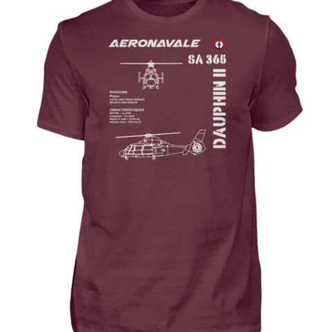 AERONAVALE DAUPHIN II - Men Basic Shirt-839