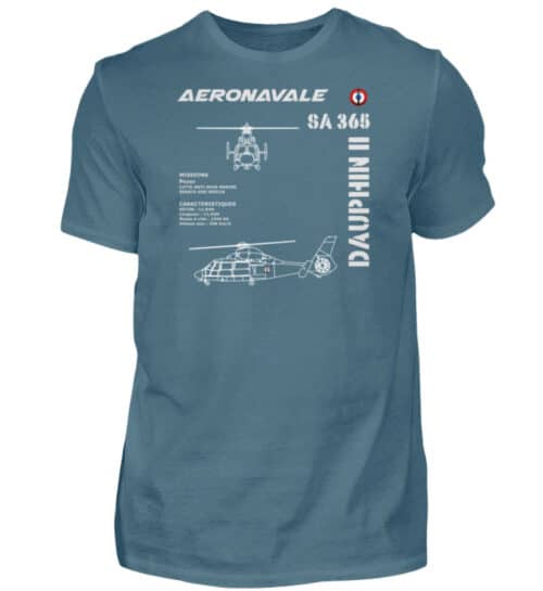 AERONAVALE DAUPHIN II - Men Basic Shirt-1230