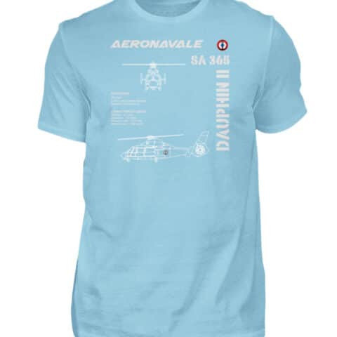 AERONAVALE DAUPHIN II - Men Basic Shirt-674