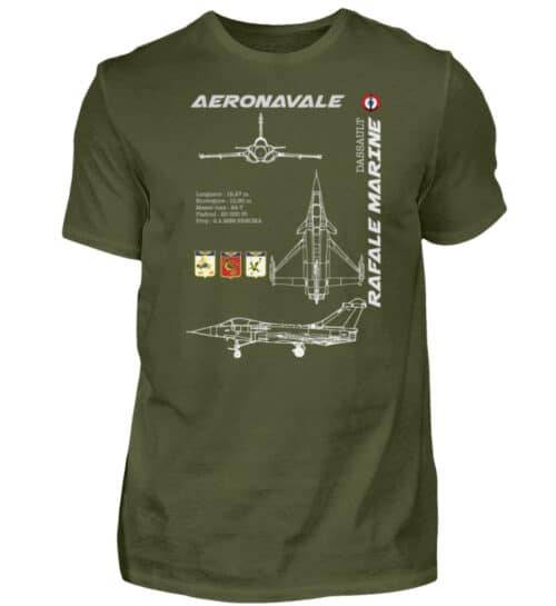 AERONAVALE Rafale Marine - Men Basic Shirt-1109