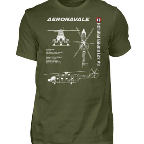 AERONAVALE Super Frelon - Men Basic Shirt-1109