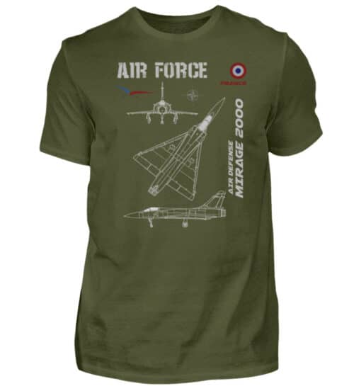 Air Force : MIRAGE 2000 - Men Basic Shirt-1109