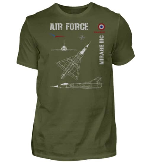 Air Force : MIRAGE III - Men Basic Shirt-1109