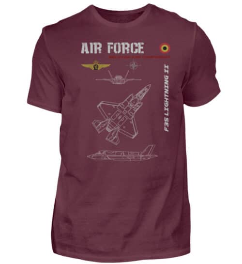 Air Force : F35 BELGIQUE - Men Basic Shirt-839