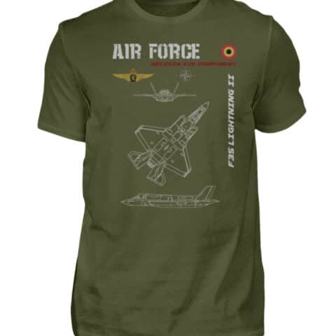 Air Force : F35 BELGIQUE - Men Basic Shirt-1109