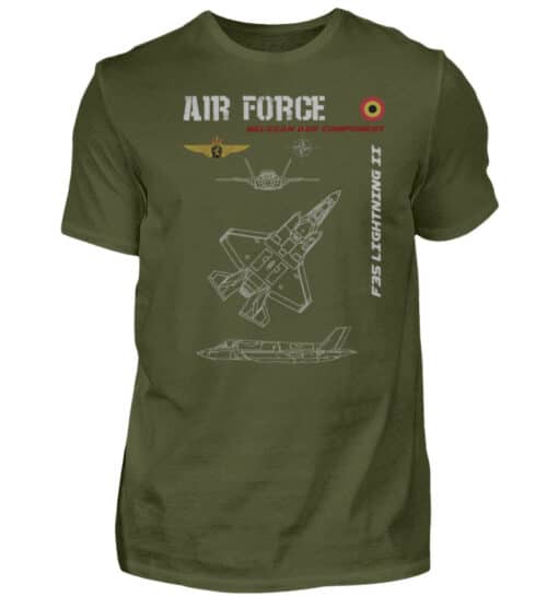 Air Force : F35 BELGIQUE - Men Basic Shirt-1109