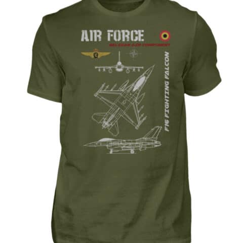 Air Force : F-16 BELGIQUE - Men Basic Shirt-1109