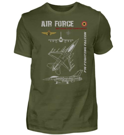 Air Force : F-16 BELGIQUE - Men Basic Shirt-1109