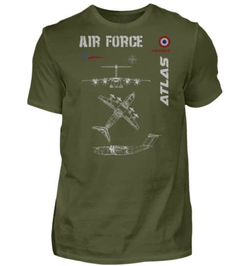 Air Force : A400 M France - Men Basic Shirt-1109
