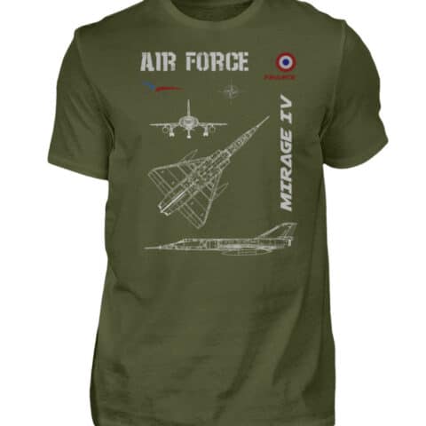 Air Force : MIRAGE IV FRANCE - Men Basic Shirt-1109
