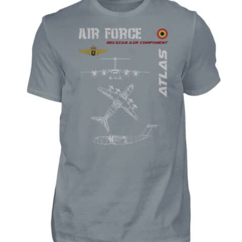 Air Force : A400 M Belgique - Men Basic Shirt-1157