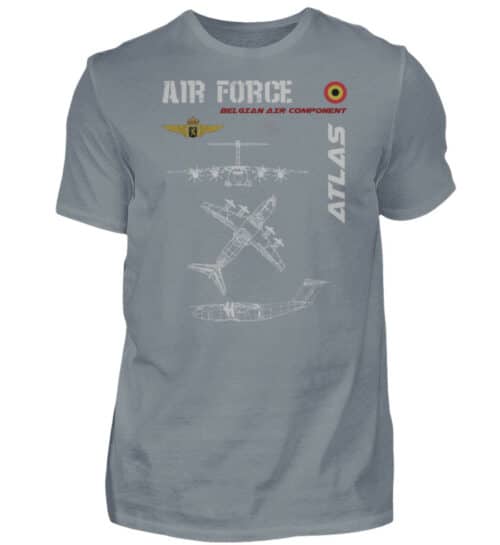 Air Force : A400 M Belgique - Men Basic Shirt-1157
