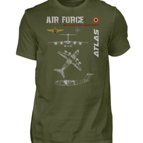 Air Force : A400 M Belgique - Men Basic Shirt-1109