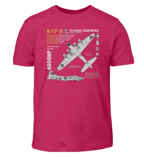 T-shirt enfant avion B17 - Kids Shirt-1216