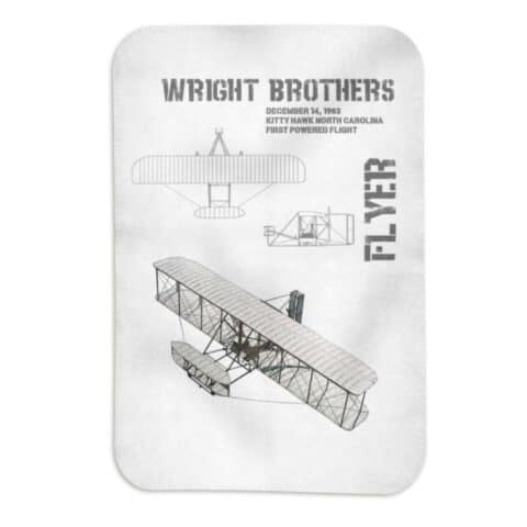 Les frères WRIGHT - Le FLYER - Fleece blanket-6982