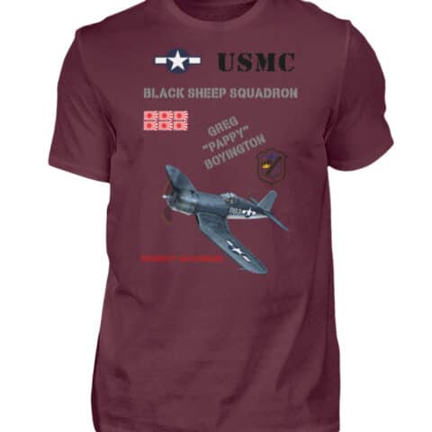 Pappy Boyington : Black sheep squadron - Men Basic Shirt-839