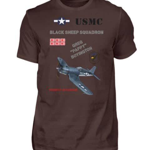 Pappy Boyington : Black sheep squadron - Men Basic Shirt-1074