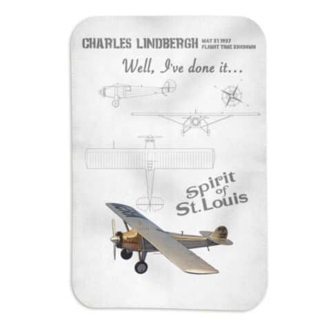 Lindbergh - Spirit of Saint Louis - Fleece blanket-6982
